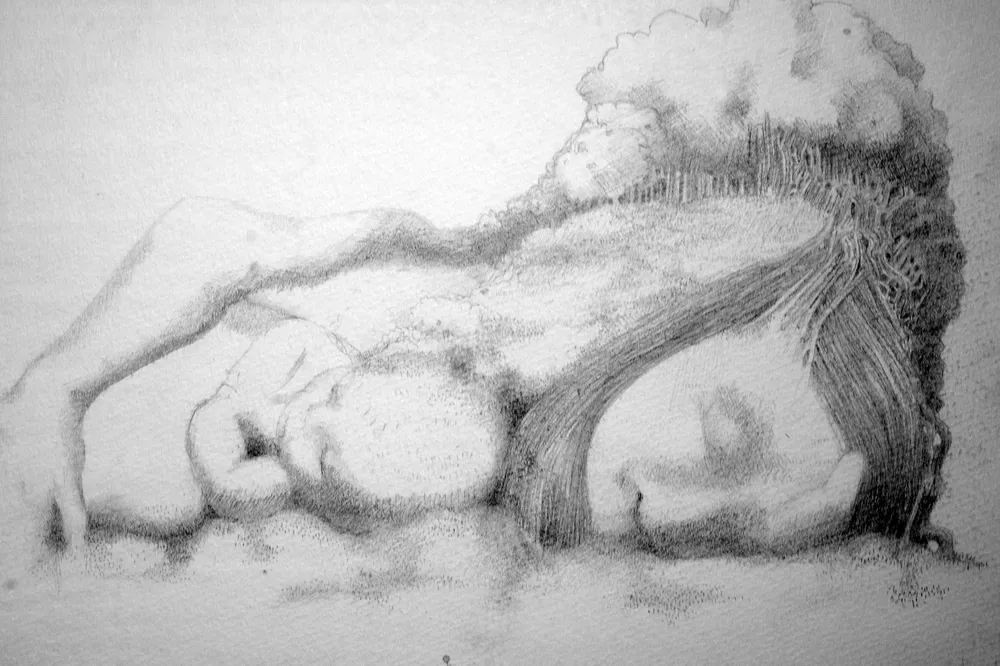Motherhood (c. 2012, pencil)