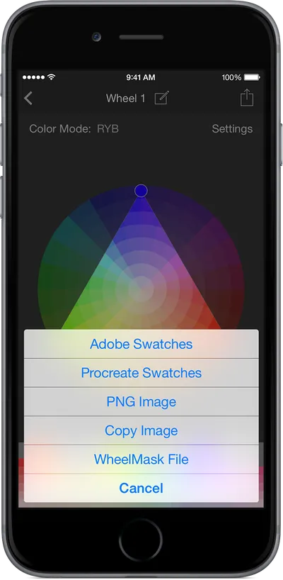 Another create feature of Color Mask is the ability to export to a number of various formats. If you are using Procreate.app on your iPad then there is a format specifically for that. Otherwise, I find creating an image the most universal format which I personally use when importing into Corel Painter.